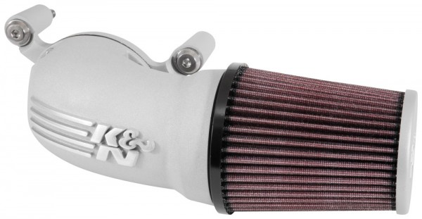 K&N Performance Air Intake System für Harley Davidson Touring Modelle 2008-2017 silber