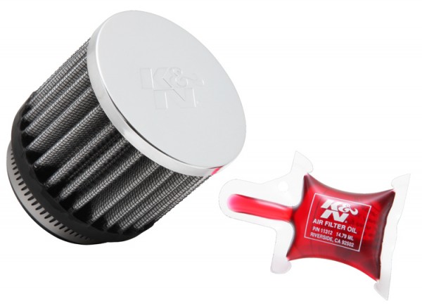K&N Rennfilter mit 52 mm Flansch 76 mm Aussendurchmesser
